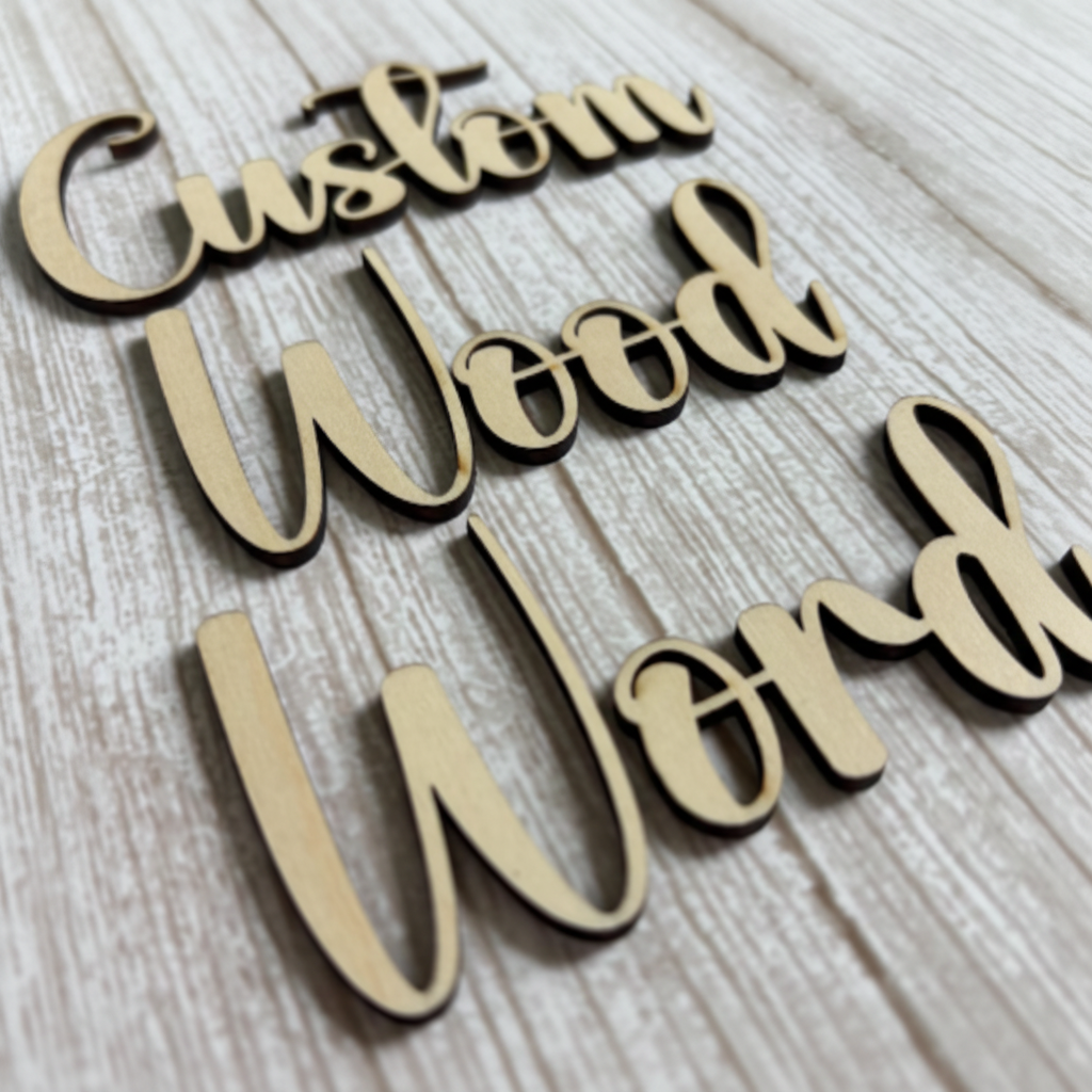 Custom Wood Words lifestyle photo