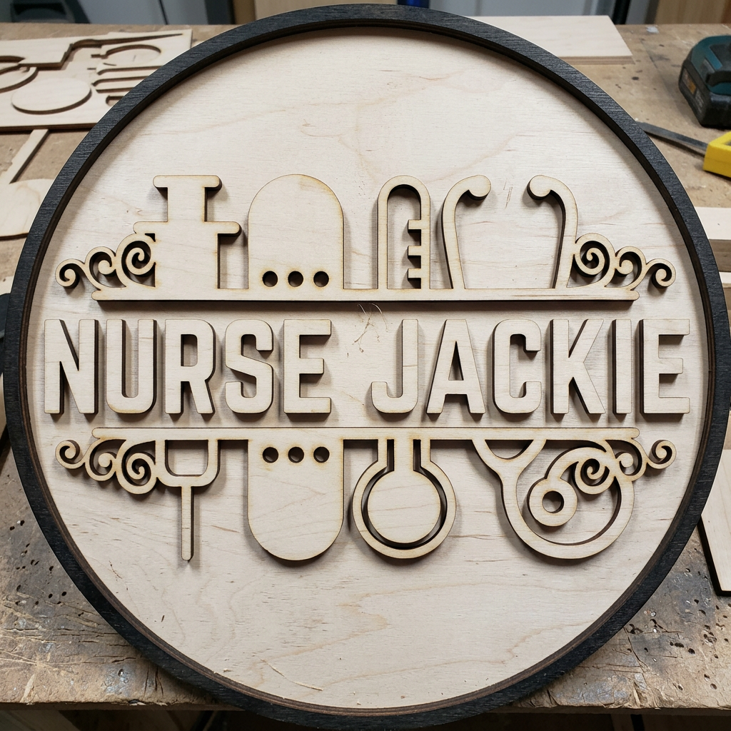 Personalized Nurse DIY Wood Sign Kit | Custom Name | Medical Professional Gift