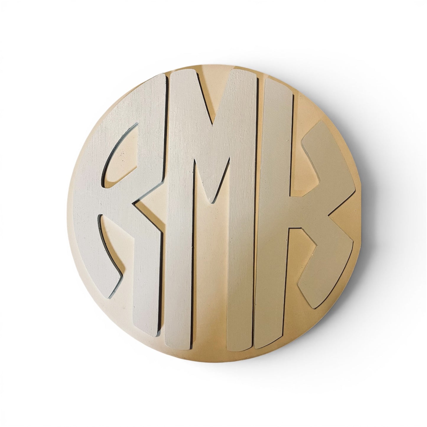 Block Monogrammed 3D Nursery Wall Sign