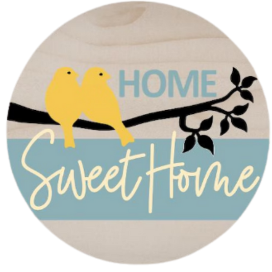 Home Sweet Home Lovebirds DIY Wood Sign Kit | Welcome Home Decor