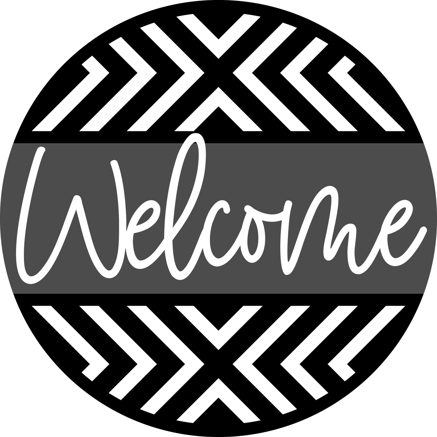 Welcome Boho Aztec DIY wood sign kit design mockup
