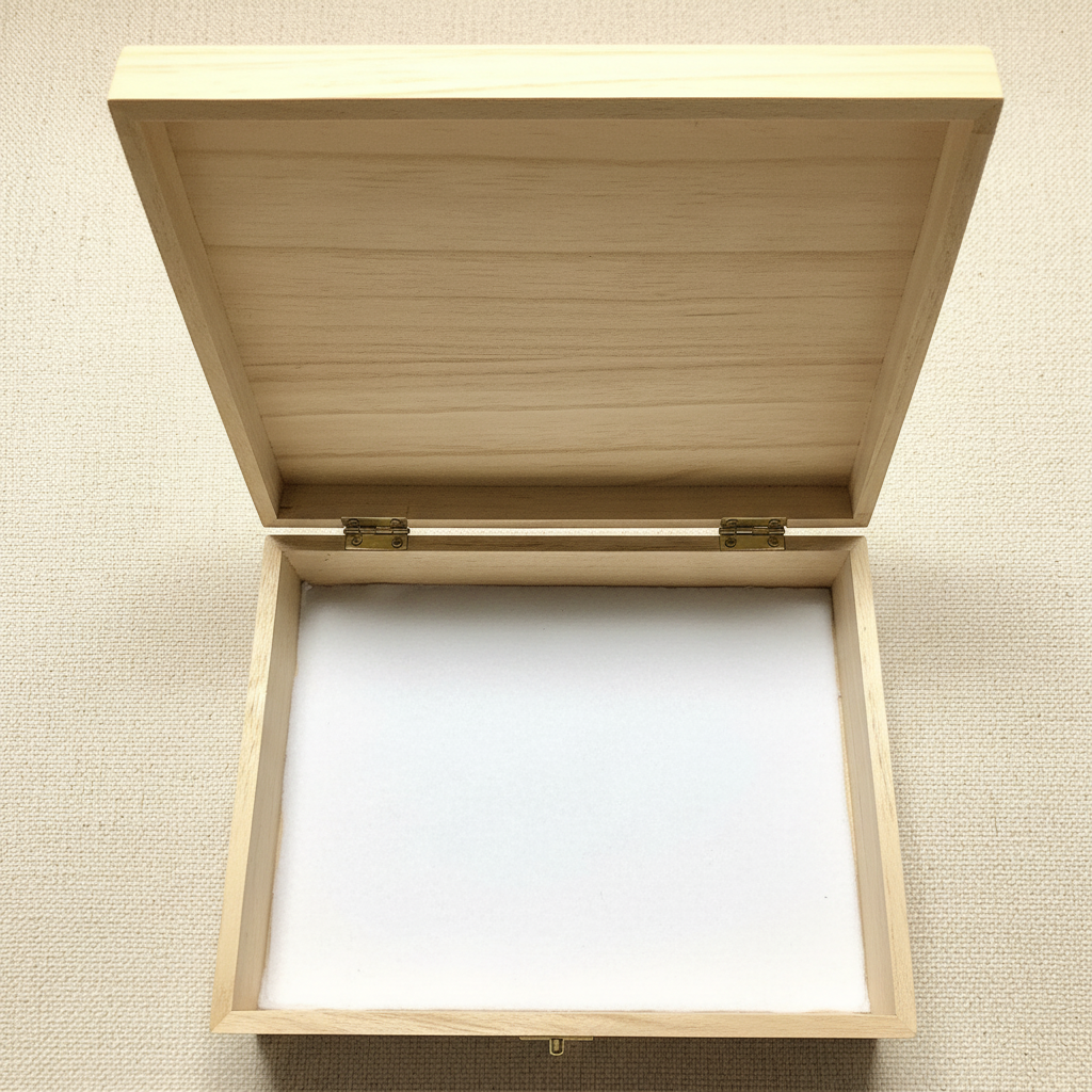 Baby Keepsake Box - Open Interior