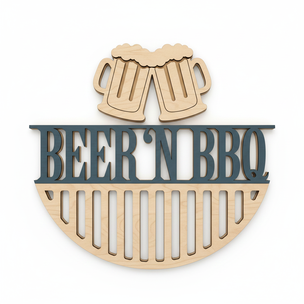 Beer N BBQ flat lay