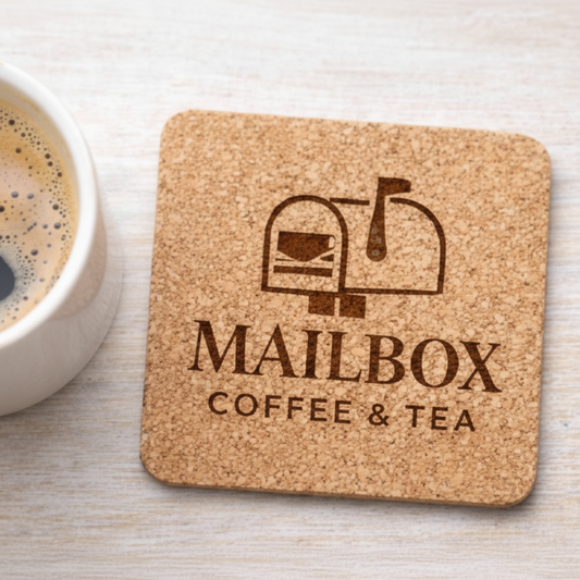 Business logo coaster