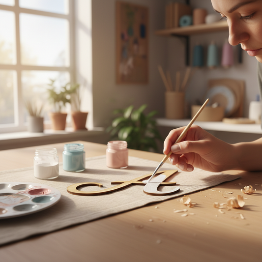 Hand Painting Wood Letter