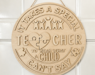 It Takes a Special Teacher DIY Wood Sign Kit | Special Education & Autism Awareness