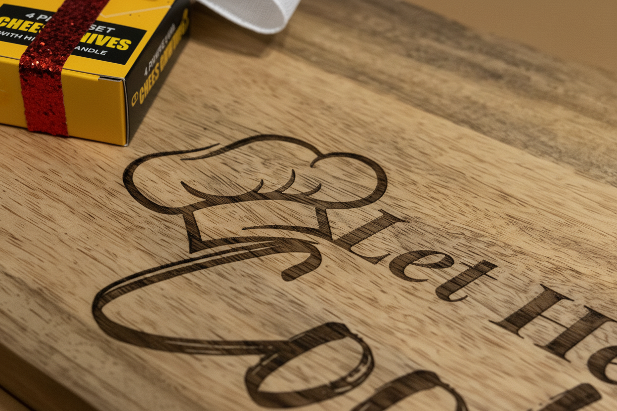 Let Her Cook Engraving Detail