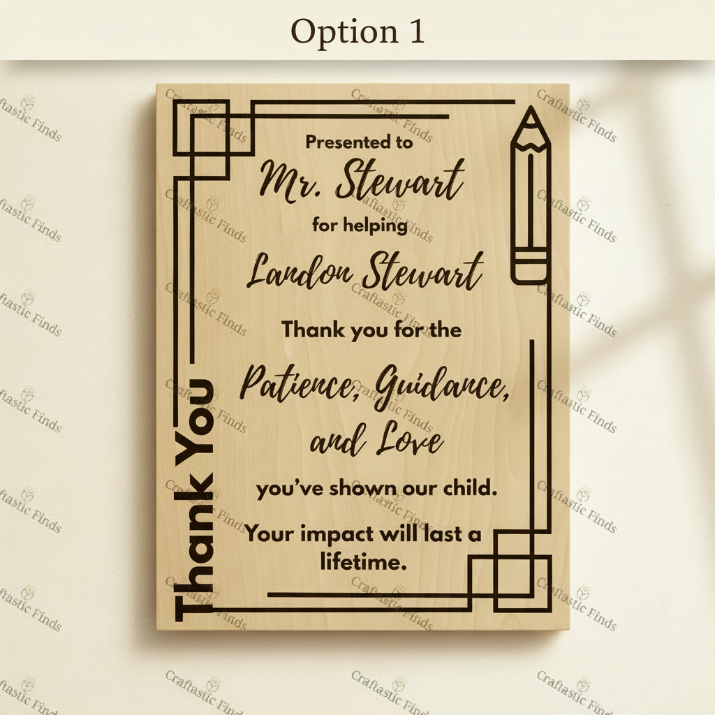 Option 1 - Patience and Guidance