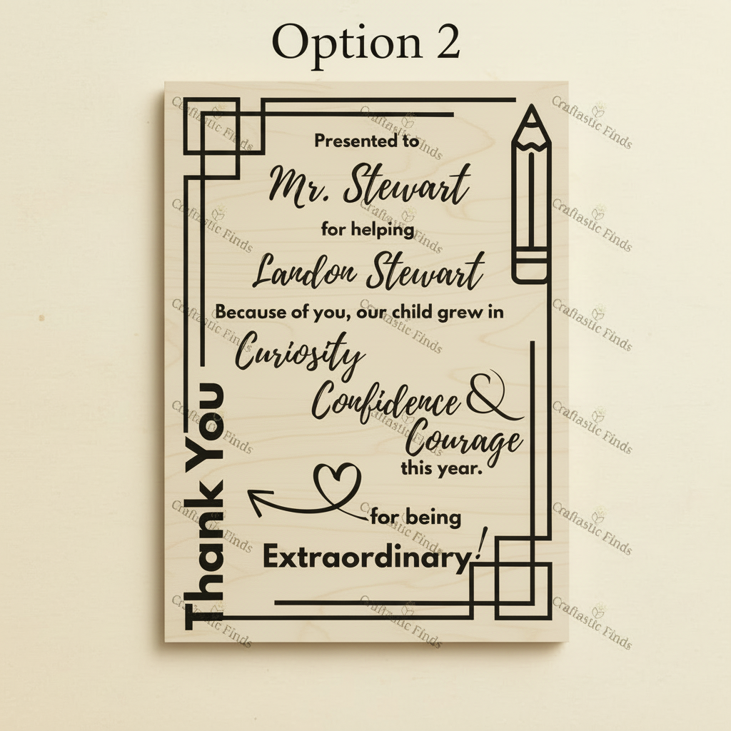 Option 2 - Because of You