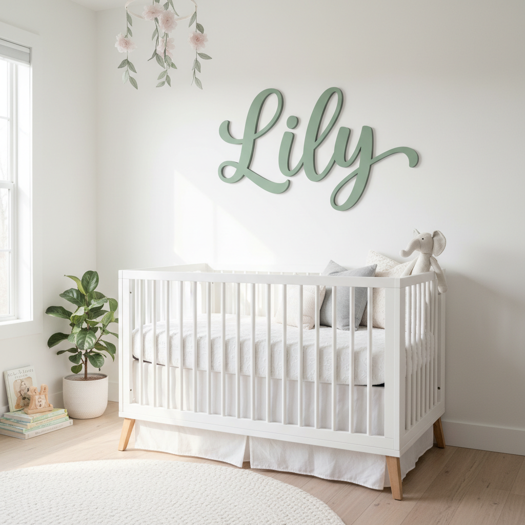 Painted Sage Green - Nursery Lifestyle